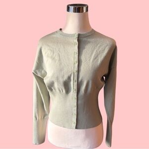 Elegant Green Women's Cardigan